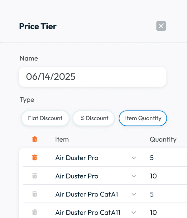 ui mockups price tier