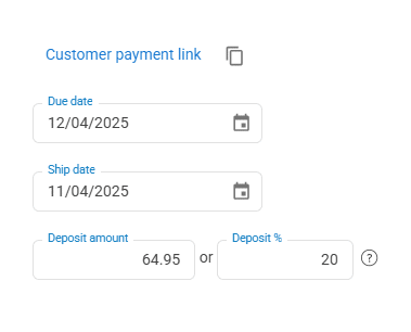  customer payment link