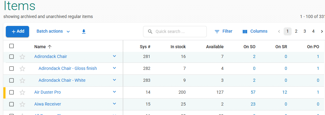 Item tracking
