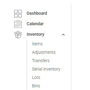 operations menu inventory